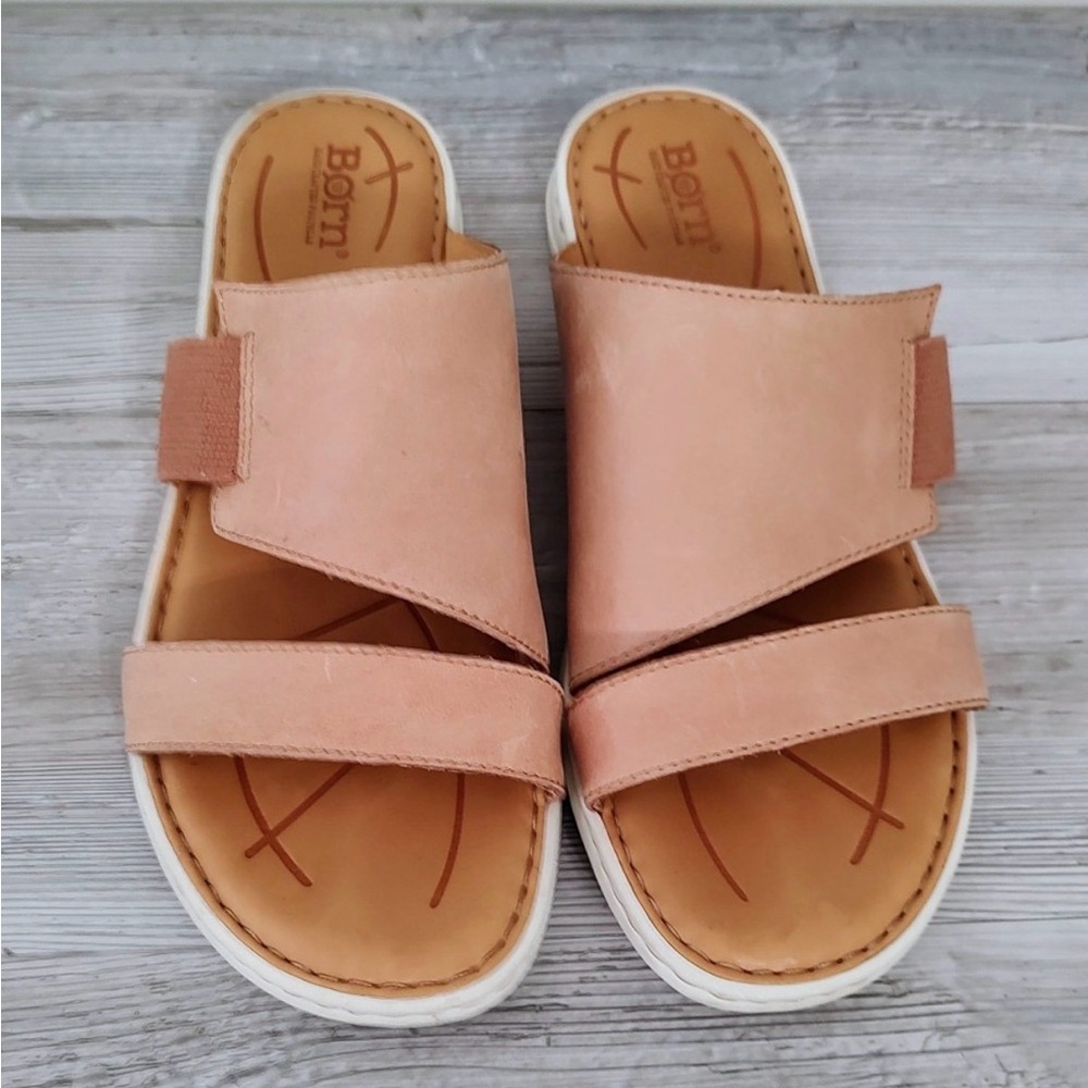 Born Women's Light Brown Slide Sandals
